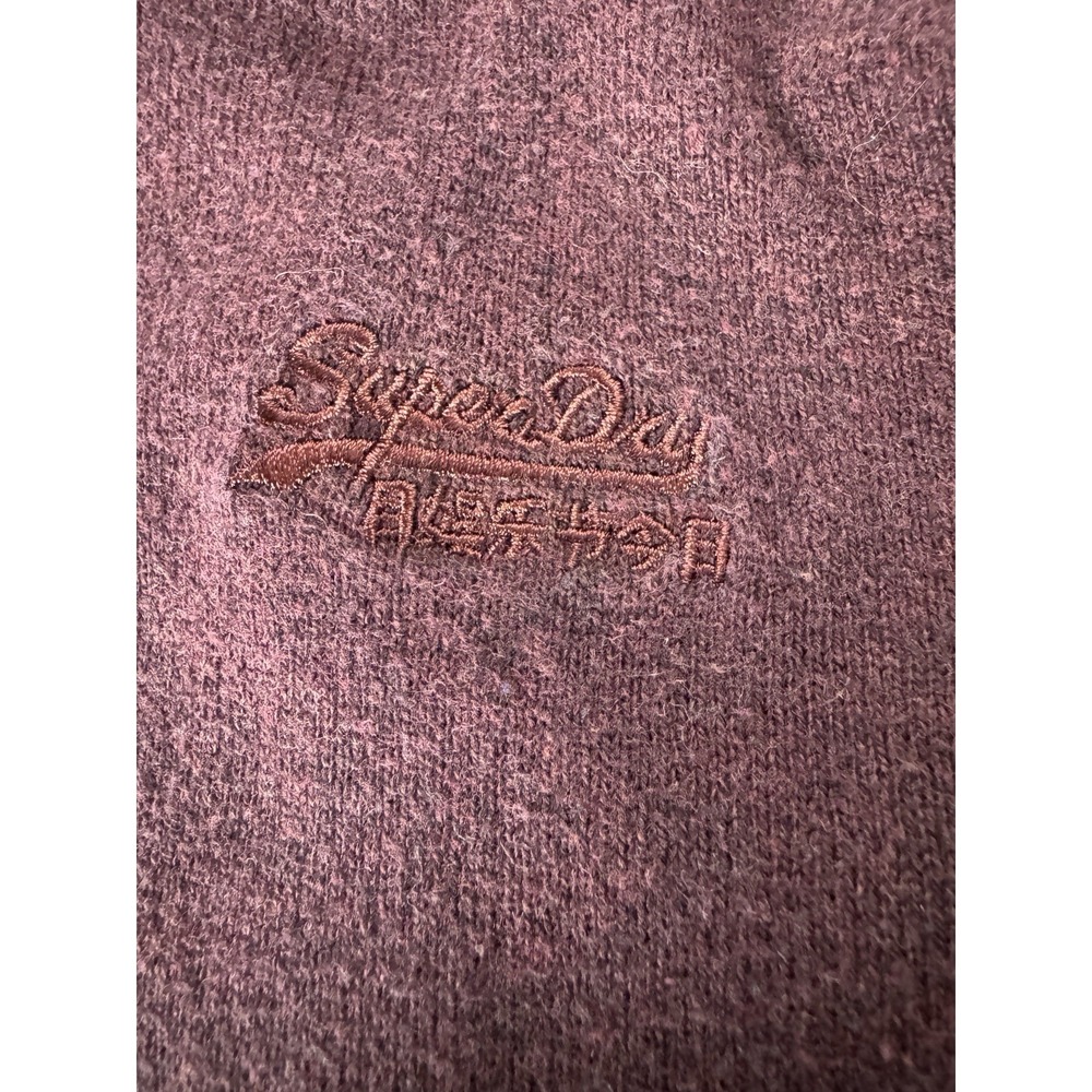 Superdry No 54 Mens Large Cotton Cashmere Blend Sweater Lightweight Classic Prep - Picture 5 of 11